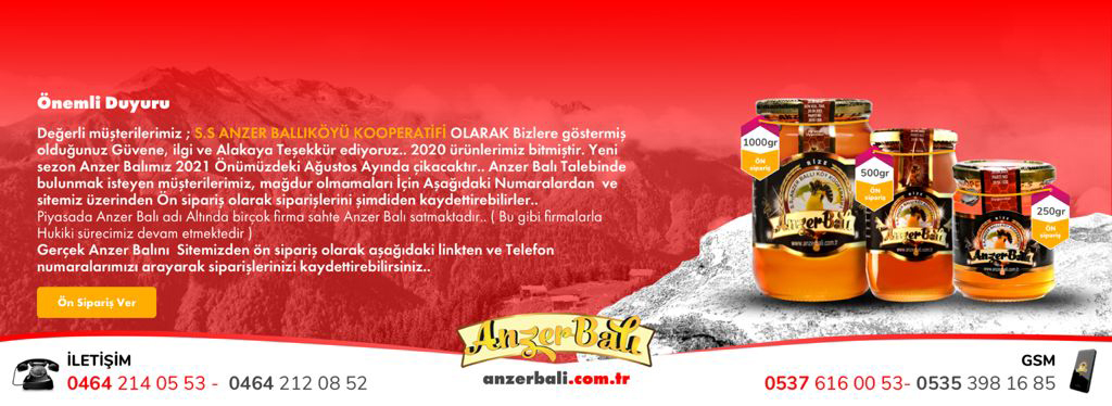 anzer bali kooperatifi urunleri