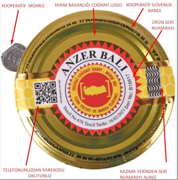 Anzer Balı 1000 gr  Coğrafi Tescilli 2025 - 2026 Üretimi - 3