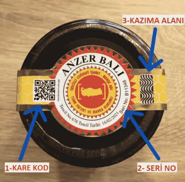 Anzer Balı 1000 gr  Coğrafi Tescilli 2025 - 2026 Üretimi - 4